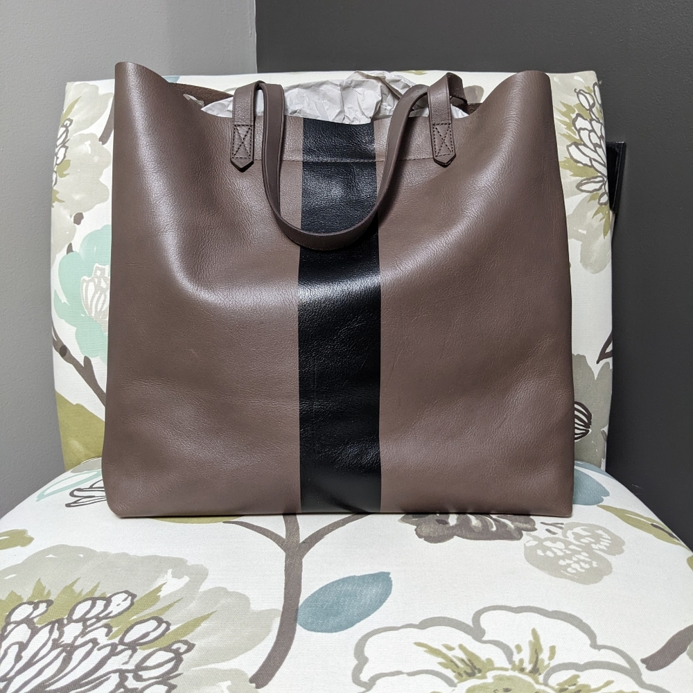 NWT Madewell Leather Transport Tote - Castle Rock